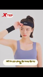 Băng đô thể thao cao cấp nam nữ ngăn mồ hôi chảy xuống mắt XTEP thấm hút nhẹ khô nhanh thoáng khí phù hợp tất cả