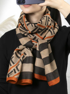 Soft Cotton Linen Feel Scarf Thin Womens Spring Autumn Winter Shawl Multifunctional Long Rectangle Polyester Fiber Scarf