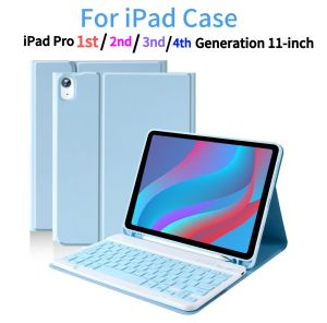 Case for  iPad Pro 1st / 2nd Generation 11-inch Keyboard for iPad Pro 3nd / 4th Generation 11-inch Wireless Detachable Keyboard