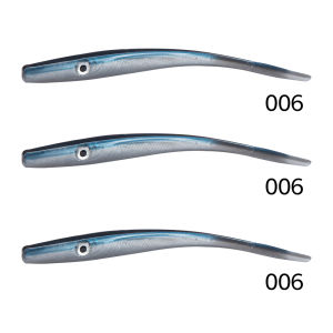 Mồi Câu Mềm D1 130mm Mồi Giả Câu Biển 5.8g Giun Silicon Dành Cho Cá Hồi Cá Vược Câu Biển/sông/hồ Câu Bãi Biển Gói 6 Cái