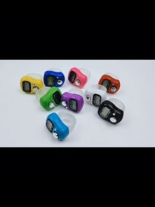 Time Zones เครื่องนับดิจิตอลแบบมีไฟ สวมนิ้ว นับก้าว นับรอบการวิ่ง digital counter