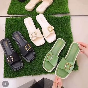 SABAI POLO รองเท้าแตะ ins สไตล์เกาหลีแฟชั่นสำหรับผู้หญิงสำหรับฤดูร้อนสวมใส่ในร่มและกลางแจ้งลื่นด้านล่างนุ่มเดินทางชายหาดริมทะเล