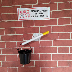 Outdoor Creative Vertical Ashtray Ashtray Floor Type Trash Can Kill Smoke Pipe Cigarette Butts in Public Places Storage Bucket