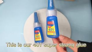 1PCS 401 Super Strong Glue For Fake Nails 20g Gluewater Nail Brush Gel Texture Manicure