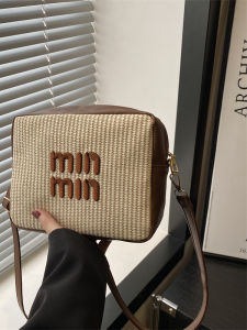 Túi Đeo Chéo Dệt Dung Tích Lớn Thời Trang Cho Nữ 2025 Túi Vuông Nhỏ Đa Năng Thời Trang Túi Đeo Vai Đơn Túi Đeo Chéo