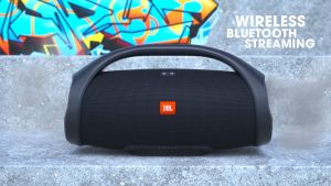 ลำโพงบลูทูธ Boombox กันน้ำในระดับ IPX7 เสียงดัง ให้เสียงที่ทรงพลัง เบสหนักแน่น ดีไซน์ที่แข็งแรงและโดดเด่น