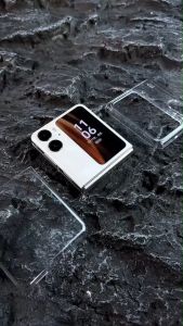 เคสใส KingKong เคส Oppo Find N2 Flip ฝาหลังเคสมือถือโปร่งแสง 3/4 Zflp 3/4 ตรงรุ่น เคสใส Samsung Galaxy Zfold รุ่น 3/4 ตรงกันกระแทก