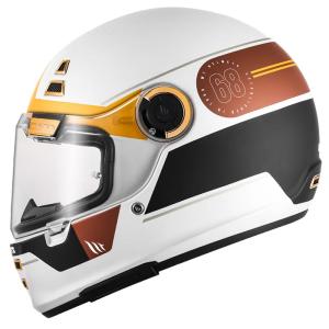 MT Helmets | Vintage All-Season Men Women Bluetooth Slot Full Face Helmet for Cruising Motorcycles