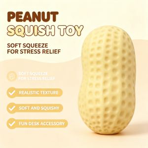 Bandai | Peanut Press-Relief Stress Relief Toy - Slow Recovery Elastic Release Stress Relief Toy
