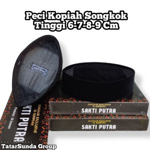 Peci Tinggi 6 cm 7 cm 8 cm 9 cm 10 cm Exclusive Motif AC Songkok Pria Anak dan Dewasa Kopiah Ala Cak Lontong
