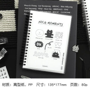 Fresh Double-Sided Release Paper Sticky Notes Adhesive Tape Scrapbooking Materials Organizer Notebook Iconic Brand Spiral Binding