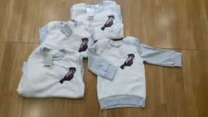 Áo nỉ lông bé gái 11-24kg Little Maven áo lông cho bé thêu nổi hàng Quảng Châu cao cấp