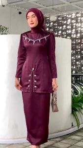 TERMURAH NEW ONESET FAYRA SILK PREMIUM BAJU KURUNG WANITA TREND TERBARU DRESS MELAYU PESTA SETELAN PAYET KONDANGAN KEKINIAN