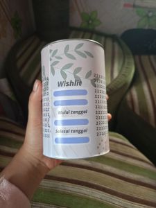 Celengan target Buka tutup/Celengan papertube/Celengan murah/Celengan viral