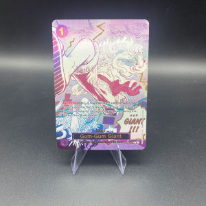 OPCG vol.2 DIY Self-made Game Card Roger Luffy Shanks Ace Buggy Gold Printing Process Matte Paper Texture Collectible Card Gift