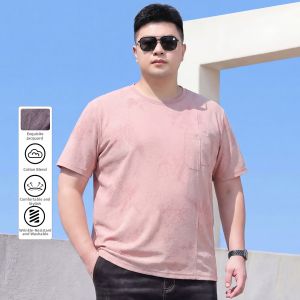 ZATUWOF | Mens Loose T-Shirt Short Sleeve Round Neck Plus Size
