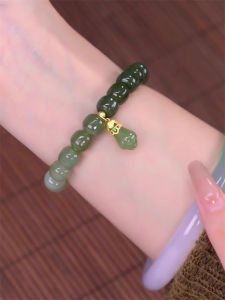 18K Gold Gradual Lotus Flower Pendant Turquoise Bracelet Womens Handmade Beaded Bracelet Outlet Store Home Sewing DIY Accessories