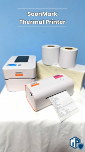 SoonMark Bluetooth Thermal Label Printer | Waybill Printer | Airway Bill Printer | Thermal Printer | Sticker Printer