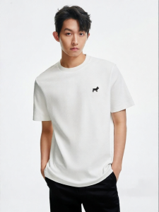Jack Jones | Simple Plain Embroidery T-Shirt Short Sleeve