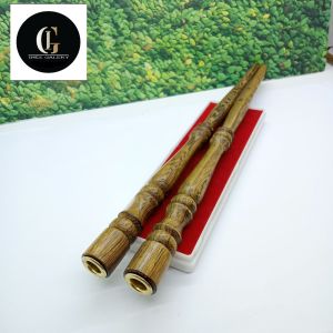 Sedotan pipa once kayu galih kelor Jawa model profil 25cm C65