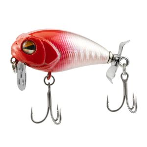 Hopeblaze 1/5PCS Surface Wake Bait 5.5cm 10g Metal Propeller Topwater Lure Sharp Treble Hooks Long Cast for Bass Pike Freshwater