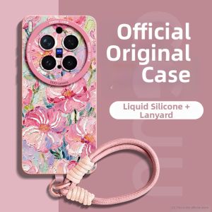 Shockproof Liquid Silicone Full-coverage Phone Case with Lanyard