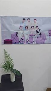 BANNER BTS 50X100 CM Spanduk BTS 50x100cm / BTS ARMY BTS MERCHANDISE HIASAN BTS