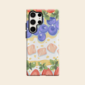 Berry Tart Luxury Fashion Full Lens Protective Case for Samsung Galaxy S26 S25 S24 A56 A36 Plus Ultra