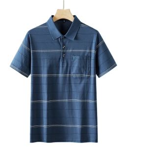 AOYUNNIAO | Cotton Polo Shirt for Middle-aged Men Short Sleeve Summer Casual Wear