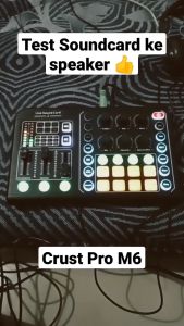 COD KIRIM CEPAT Crust Pro Soundcard External Live Boardcast Audio Mixer Bluetooth M6/ Mixer audio mini amplifier 2 chanel 4 chanel efek suara ashley yamaha karaoke soundcraft bekas murah cuci gudang/ Soundcard v8 full paket lengkap f999 pro taff