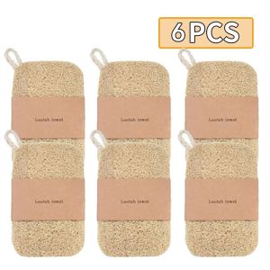 YOUYUEPIN 10pcs Natural Loofah Scrub Pad Non Scratch Dishwashing Sponge For Nonstick Pans Pots Kitchen Cleaning Eco Friendly Dish Cloth
