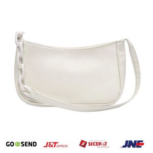 NEYMA Store - Tas Sling Bag GON Selempang Bahu Slingbag Shoulder Bag Wanita Cewek Dewasa Import Korea Korean Style Mini Kecil Casual Fashion Hitam Putih Polos Lucu Murah Kekinian Remaja Resleting Simple Terbaru
