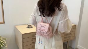 【🔥มาถึงภายใน 3 วัน】กระเป๋าสะพายหลังแฟชั่นคู่โบว์เลดี้ ｜ กระเป๋าเป้สะพายหลังขนาดเล็กน้ำหนักเบาออกไปช้อปปิ้งและกระเป๋าเดินทาง