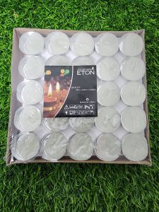 Natural Tealight Candle /50 Pcs Per Box White Tealight Candle /Fire Lacquer Heating Candle /Tealight Unscented Candle For Burner /Lilin Putih.