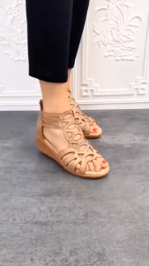 Elegant Slippers for Women Wedge Slippers Korean Style Chunky Sandals