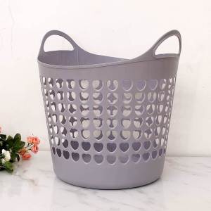 MOMIAN | Large Plastic Bathroom Laundry Basket Organizer