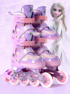 Disney | Girls Beginner Adjustable Inline Skates Set