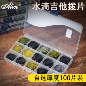 Alice Alice Large and Small Water Drop Pick Electric Guitar Bass Shrapnel 1.0 2.0 3.0mm Boxed Raindrop Piece