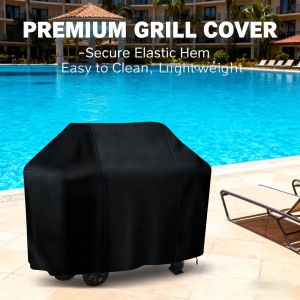Grill Cover BBQ Grill Cover Waterproof Universal Fit for Weber Char-Broil Nexgrill Multiple Sizes