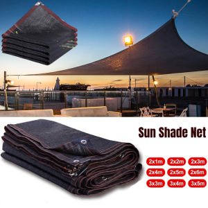 Black Sunshade Net Shade Cloth Balcony Fence Privacy Screen Cover Sun Shade Net Greenhouse Plants Sunshade Sail Tent Roof Sunblock