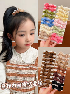 2023 New High Elasticity Brown Hair Ties for Women And Children Thin Durable Non-Damaging Cute Popular Hair Bands