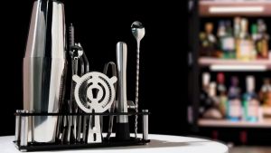 23 In 1 Paket Lengkap Cocktail Shaker Stainless Barista / Barista Bar Set Tools / Perlengkapan Bartender Set Premium Cocktail Boston Shaker Set