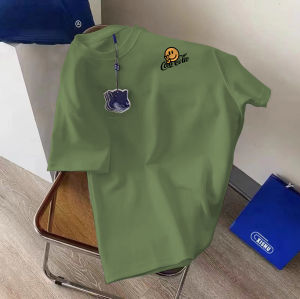 Áo Thun Cotton Nam Tay Ngắn Dáng Rộng Mùa Hè 2025 Phong Cách Mỹ Thời Trang Thường Ngày in Họa Tiết 3D Thoáng Khí Thoải Mái