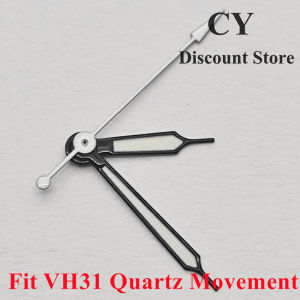 RICHUS VH31 Watch Hands Silver Black Watch Hands 8.5mmx12.5mmx13mm Green Luminous Fit VH31 Movement Watch Accessories Parts
