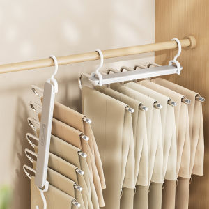 Multilayer Folding Space Saving Pants Hanger
