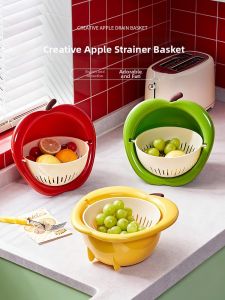 POSHU | Multifunctional Two-Layer Drainer Basket High Capacity