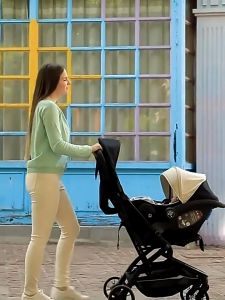 Beige คาร์ซีท คาร์ซีทกระเช้า คาร์ซีทสำหรับเด็กแรกเกิด คาร์ซีทเด็ก สำหรับเด็กแรกเกิด -15 เดือน คาร์ซีทเด็กแรกเกิด คาร์ซีทกระเช้า กระเช้า รถเข็นคาร์ซีท