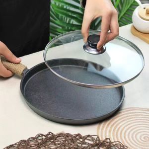 Thủ Công Bằng Sắt Nguyên Khối Mỏng Dùng Để Chiên Bánh Mì Và Đồ Ăn Nhẹ Nướng Bánh Kẹo Không Có Lớp Phủ Chống Dính