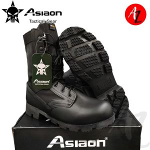ASIAON 552 Tactical Boots Highcut ROTC Training Shoes Lightweight for Outdoor and Hiking Activities