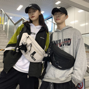 OUDENGPAI | Large Capacity Canvas Mens Crossbody Bag Street Style Sporty Shoulder Bag Small Chest Bag Nylon Material Casual Leisure